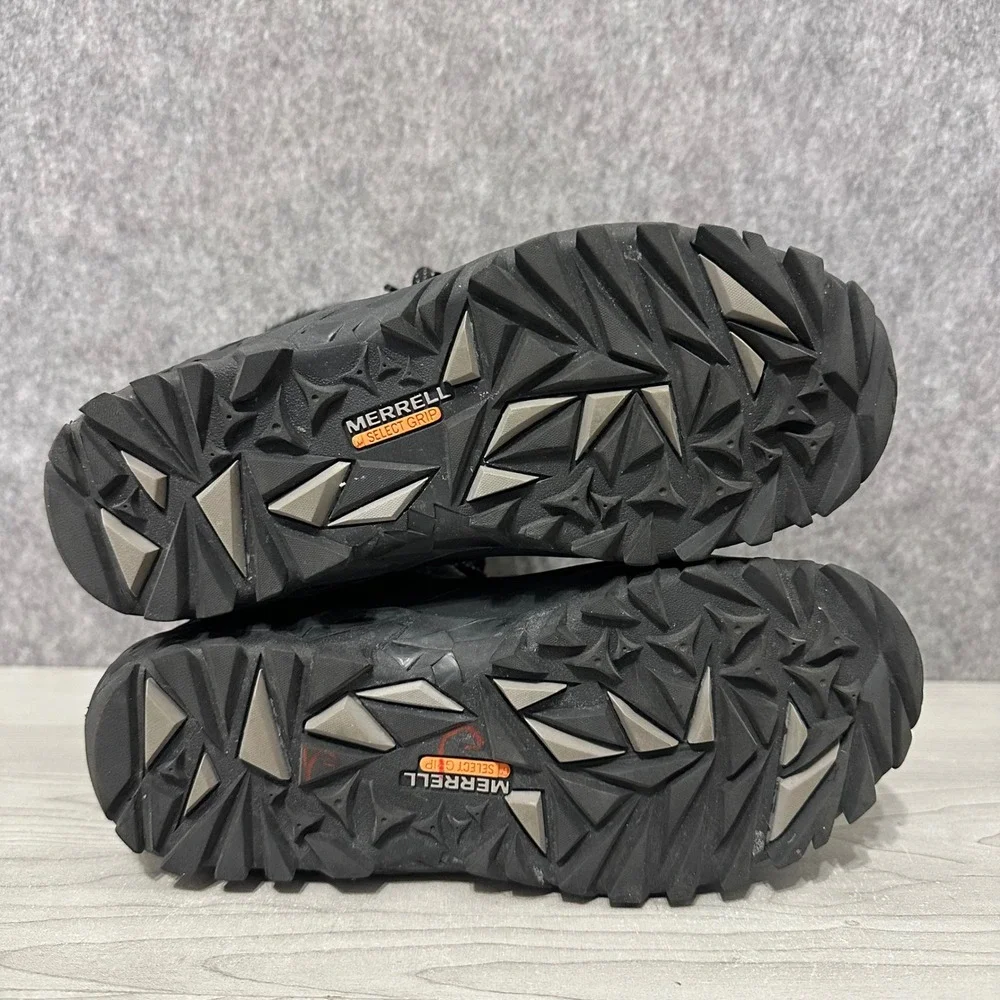 Merrell Aurora 6 Ice+ Waterproof Winter Boots Womens‎ Sz 7 Black Faux Insulated